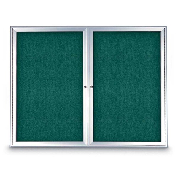 Sliding Door Indoor Enclosed Corkboard, 9